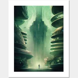 Alien City Concept - DESIGN Posters and Art